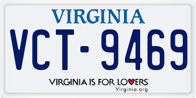 VA license plate VCT9469