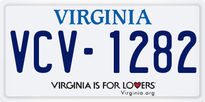 VA license plate VCV1282