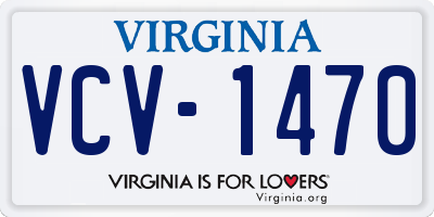 VA license plate VCV1470