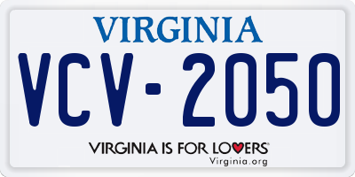 VA license plate VCV2050