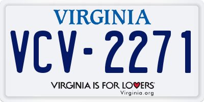 VA license plate VCV2271