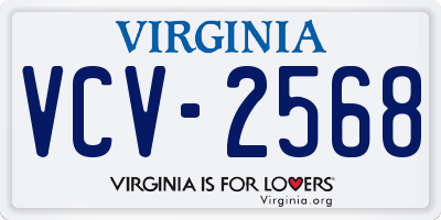 VA license plate VCV2568