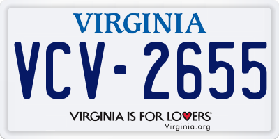 VA license plate VCV2655