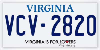 VA license plate VCV2820