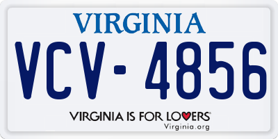 VA license plate VCV4856