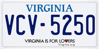 VA license plate VCV5250