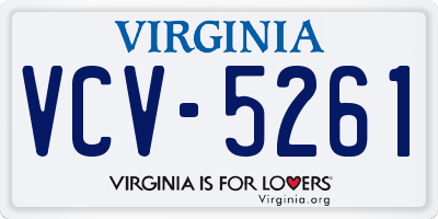 VA license plate VCV5261