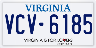VA license plate VCV6185