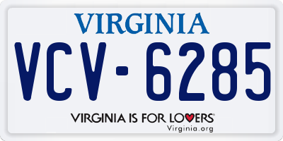 VA license plate VCV6285