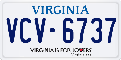 VA license plate VCV6737