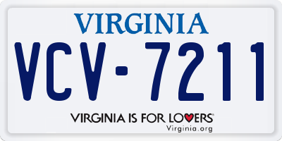 VA license plate VCV7211