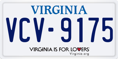 VA license plate VCV9175