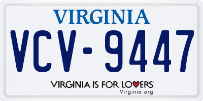 VA license plate VCV9447