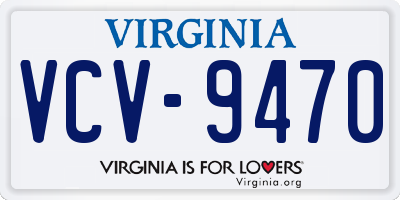 VA license plate VCV9470