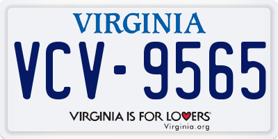 VA license plate VCV9565