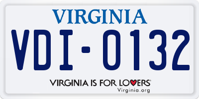 VA license plate VDI0132