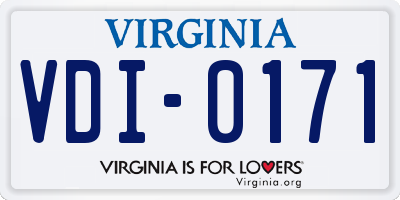 VA license plate VDI0171