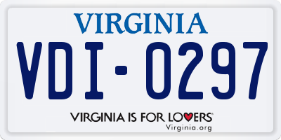 VA license plate VDI0297