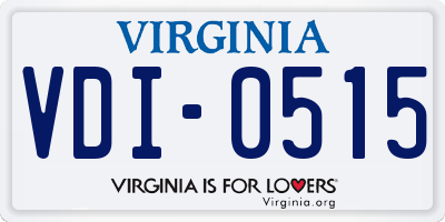VA license plate VDI0515