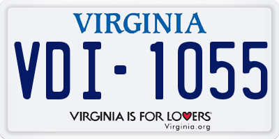VA license plate VDI1055