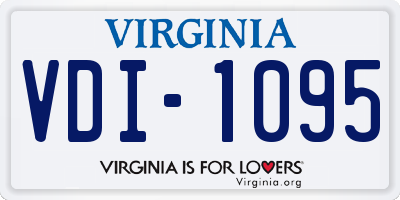 VA license plate VDI1095
