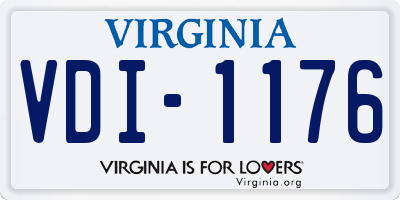 VA license plate VDI1176