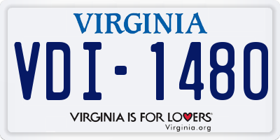 VA license plate VDI1480