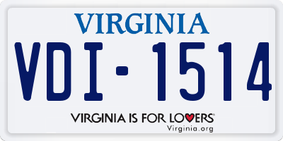 VA license plate VDI1514