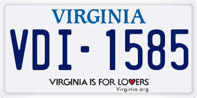 VA license plate VDI1585