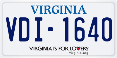 VA license plate VDI1640
