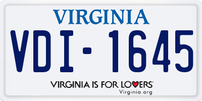 VA license plate VDI1645