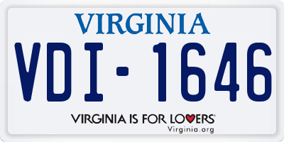 VA license plate VDI1646