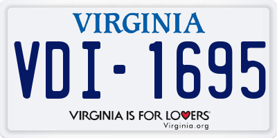 VA license plate VDI1695