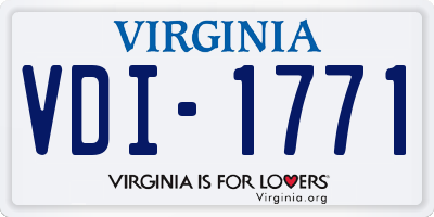 VA license plate VDI1771
