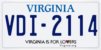 VA license plate VDI2114