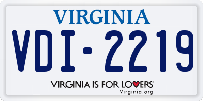VA license plate VDI2219
