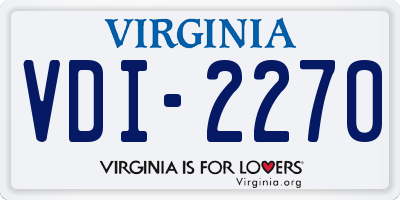 VA license plate VDI2270