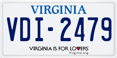 VA license plate VDI2479