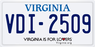 VA license plate VDI2509
