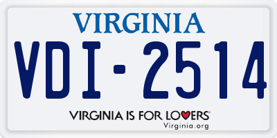 VA license plate VDI2514