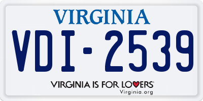 VA license plate VDI2539