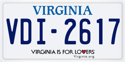 VA license plate VDI2617