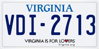 VA license plate VDI2713