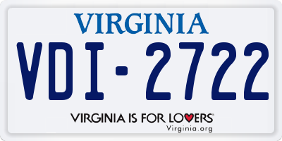 VA license plate VDI2722