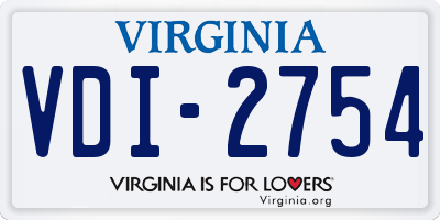 VA license plate VDI2754