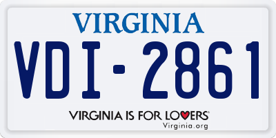 VA license plate VDI2861