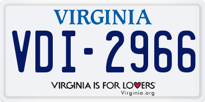 VA license plate VDI2966