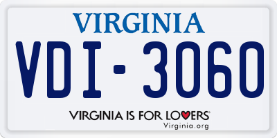 VA license plate VDI3060