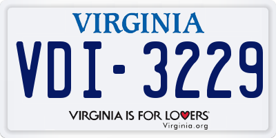 VA license plate VDI3229