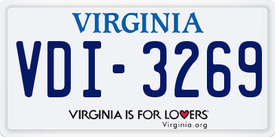 VA license plate VDI3269